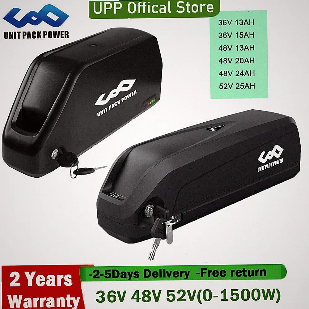 ebike battery 60V 52V 48V 20Ah 25Ah Lithium Frame Bicycle Battery 0~2000W Motor